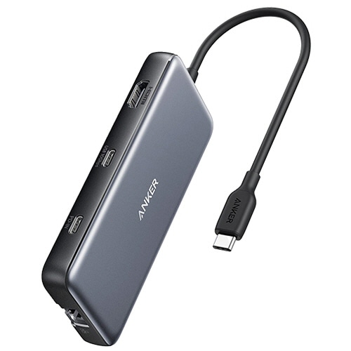 アンカージャパン　ＡＮＫＥＲ　ＰｏｗｅｒＥｘｐａｎｄ　８－ｉｎ－１　ＵＳＢ－Ｃ　ＰＤ　１０Ｇｂｐｓ　データ　ハブ　グレー　Ａ８３８３ＮＡ１　１個