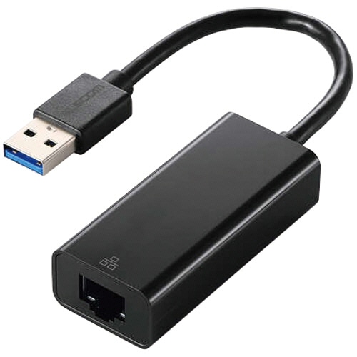 エレコム　ＵＳＢ－Ａ　１Ｇｂｐｓ有線ＬＡＮアダプター　ブラック　（ＲｏＨＳ指令準拠１０物質）　ＥＤＣ－ＧＵＡ３Ｖ３－Ｂ　１個