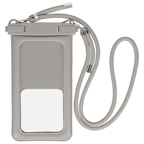 オウルテック　水に浮くスマホ用防水ケース　ＩＰ６８　ラテグレージュ　ＯＷＬ－ＷＰＣＳＰ１０Ｒ－ＧＹ　１個