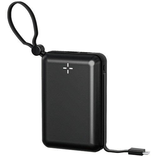 ハイディスク　ＰＤ２０Ｗ　ケーブル一体型モバイルバッテリー　２００００ｍＡｈ　ブラック　ＨＤ４－ＭＢＴＣ２０Ｗ２ＣＰＤ２０ＢＫ　１個