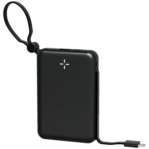 ハイディスク　ＰＤ２０Ｗ　ケーブル一体型モバイルバッテリー　１００００ｍＡｈ　ブラック　ＨＤ４－ＭＢＴＣ１０Ｗ２ＣＰＤ２０ＢＫ　１個