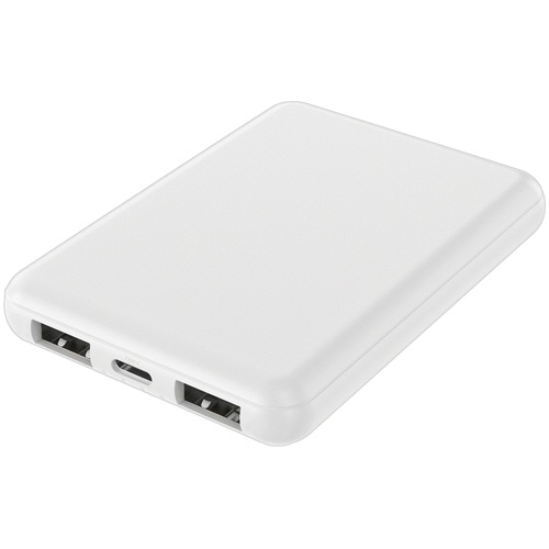 ハイディスク　モバイルバッテリー（ＰＰ袋）　５０００ｍＡｈ　ホワイト　ＨＤ４－ＭＢＴＣ５０００ＷＨＰ　１個