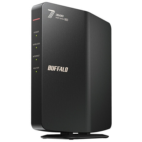 バッファロー　ＡｉｒＳｔａｔｉｏｎ　無線ＬＡＮ親機　１１ｂｅ／ａｘ／ａｃ／ｎ／ａ／ｇ／ｂ　２８８２＋６８８Ｍｂｐｓ　ブラック　ＷＳＲ３６００ＢＥ４Ｐ－ＢＫ　１台