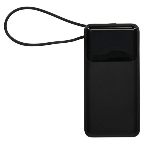 オウルテック　ＯＥＣ　ケーブル内蔵モバイルバッテリー　ＰＤ３０Ｗ　１００００ｍＡｈ　ブラック　ＯＥＣ－ＬＰＢ１００２６Ｃ－ＢＫ　１個