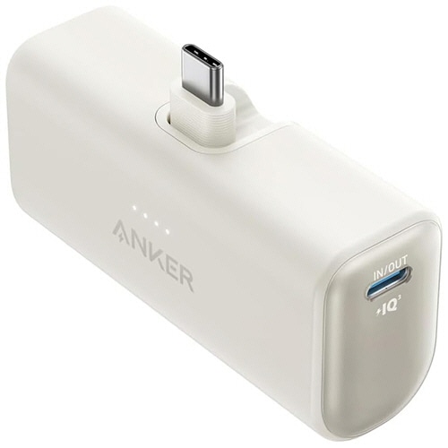 アンカージャパン　モバイルバッテリー　ＡＮＫＥＲ　Ｎａｎｏ　Ｐｏｗｅｒ　Ｂａｎｋ　（５０００ｍＡｈ　Ｂｕｉｌｔ－Ｉｎ　ＵＳＢ－Ｃコネクター）　ホワイト　Ａ１６５