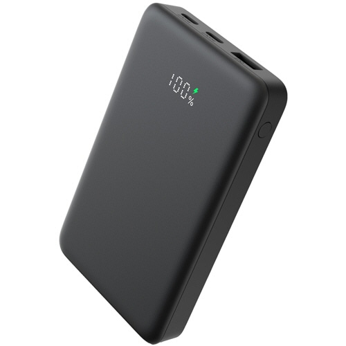 オウルテック　モバイルバッテリー　スリム型　ＰＤ２０Ｗ対応　１００００ｍＡｈ　ブラック　ＯＷＬ－ＬＰＢ１００２８－ＢＫ　１個