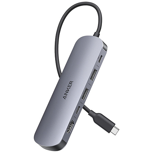 アンカージャパン　ＡＮＫＥＲ　Ｎａｎｏ　ＵＳＢ－Ｃハブ（７－ｉｎ－１　４Ｋ　ＨＤＭＩ）　ブラック　Ａ８３Ｄ２０Ａ１　１個