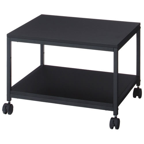 シンプルデスクワゴンN 2段 幅600×奥行485×高さ415mm ブラック 1台