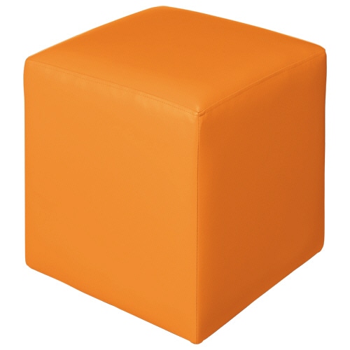 ルガテ キューブソファ レザー(PVC) オレンジ CS0406POR 1台