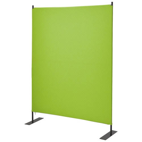 ルガテ スクリーンパーティション ブラックフレーム 幅1200×奥行350×高さ1600mm グリーン HPF0704-12BGR 1台
