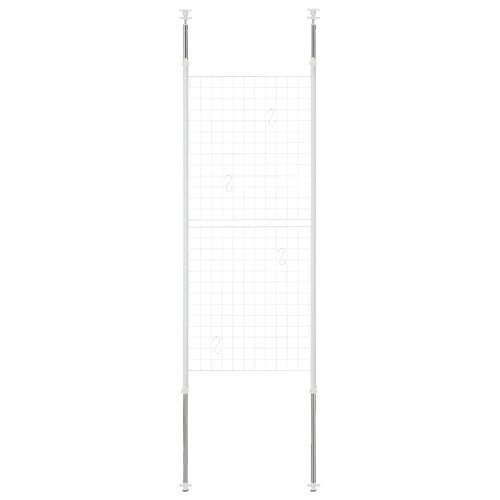 YAMAZEN 突っ張りパーテーション 幅600×奥行50×高さ1665-2955mm ホワイト SP-60(W) 1台