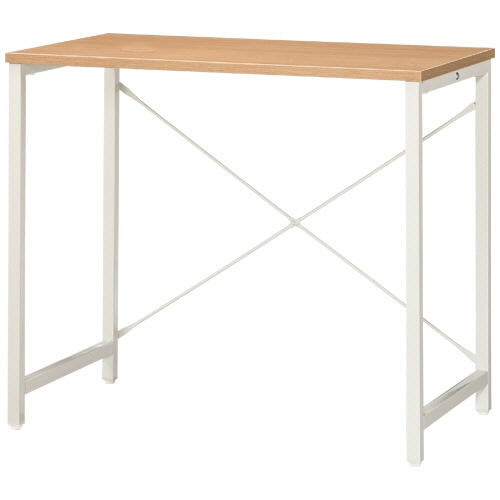 YAMAZEN シンプルデスク ウッドナチュラル/アイボリー MCP-8050R(WN/IV) 1台