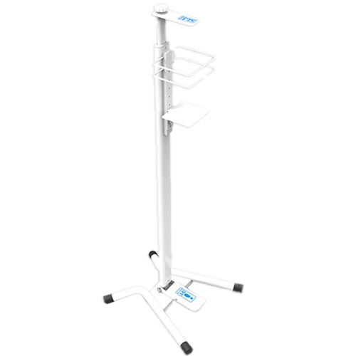 ナカバヤシ 足踏み消毒ポンプスタンド ホワイト FPS-101W 1台
