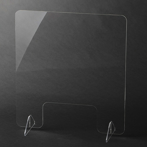 クラフトマン アクリルパーテーション H-S 窓付き 幅600×高さ650(665)mm CSA-004 1台