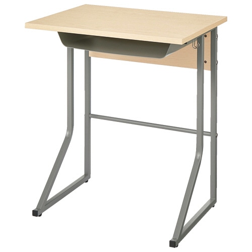 コンパクト研修用デスク ループ脚 ナチュラル 1台