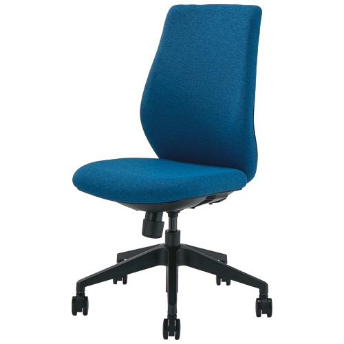 中央可鍛工業 レクチェ ハイバック 肘なし 布 オーシャンブルー NC-R210(OBL) 1脚