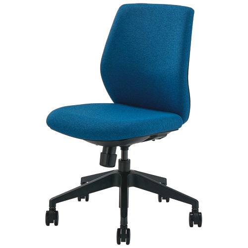 中央可鍛工業 レクチェ ローバック 肘なし 布 オーシャンブルー NC-R110(OBL) 1脚