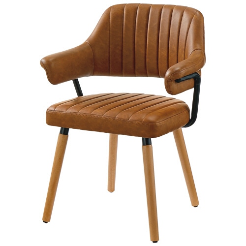 ホームスタイリング アームチェア キャメル SDC-01A-BR 1脚