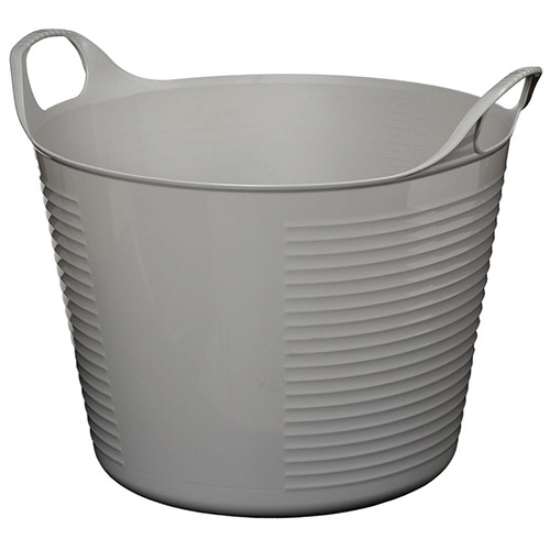 ヒマラヤ化学　やわらかバスケット　丸　Ｌ３５型　グレー　１個