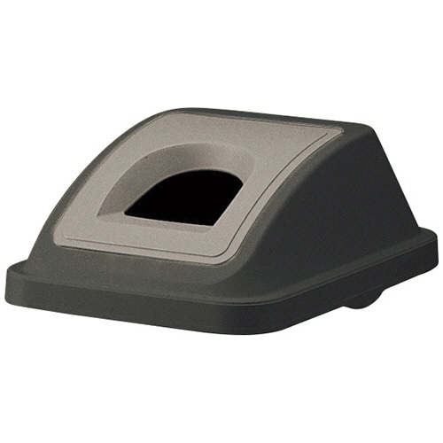 リス　サスティメイド　分類ボックス　角４５型　４７Ｌ　フタ　スリム　ビン・カン　ブラック　ＧＧＹＣ７８１　１個