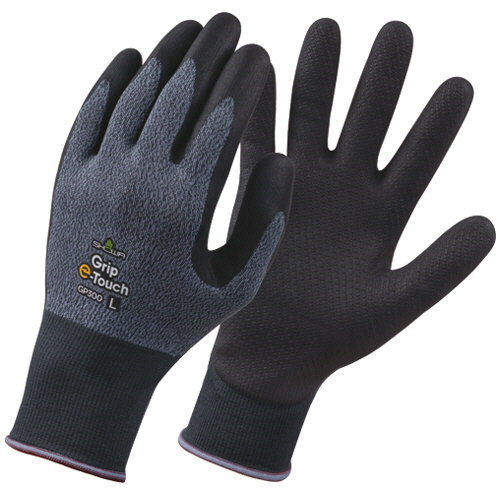 ショーワグローブ　グリップ　ｅ－タッチ　Ｍ　グレー　ＧＰ３００－Ｍ　１双