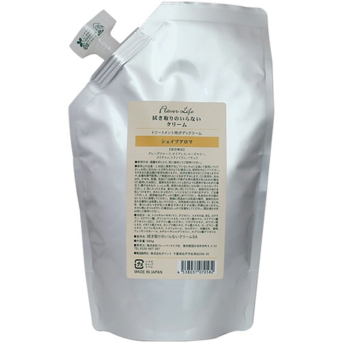 フレーバーライフ社　拭き取りのいらないクリーム　シェイプアロマ　５００ｇ　５６５　１個