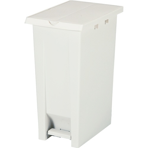エコン ダストボックス ペダル式2枚フタ 70L ホワイト 808350-01 1個