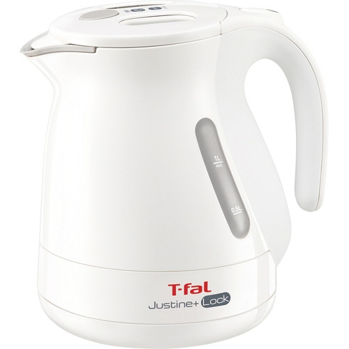 ティファール 電気ケトル ジャスティン プラス ロック 1.0L ホワイト KO4411JP 1台