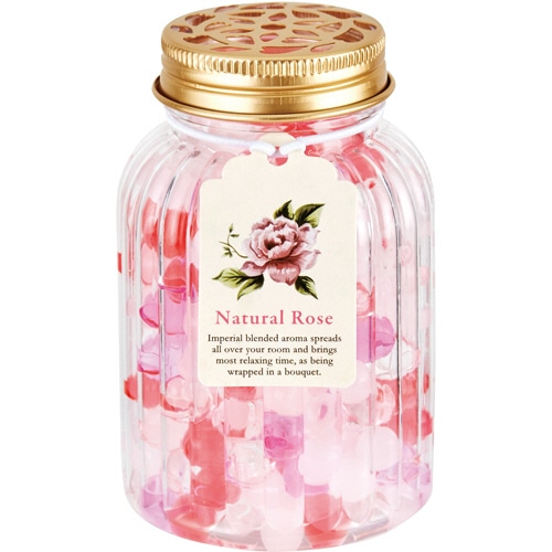 グローバルプロダクトプランニング アロマフルブーケ フレグランスビーズ ナチュラルローズ 150g 1個