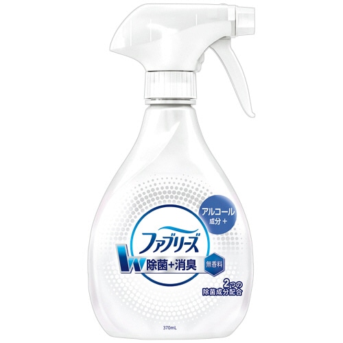 P&G ファブリーズ ダブル除菌 アルコール成分入り 無香料 本体 370ml 1本