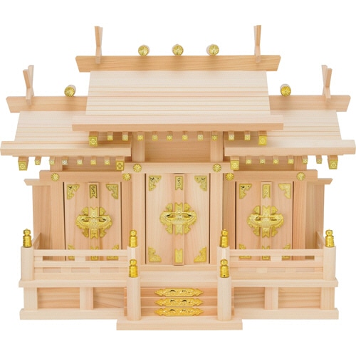 フィットポスト 神棚(屋根違い三社・小) 1個