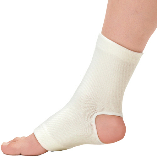 竹虎　シームレス（継ぎ目なし）サポーター　ソフトブル　Ｎｏ．４　あしくび　１枚