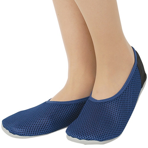 グンゼ　ルームシューズ　スリッポン　２２－２４ｃｍ　ネービー　ＡＵＺ７０１　１足