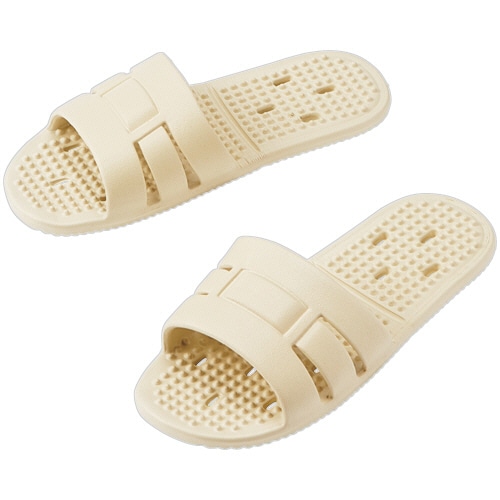 オカザキ　収納袋付携帯ＥＶＡサンダル　ベージュ　２４ｃｍ　１足