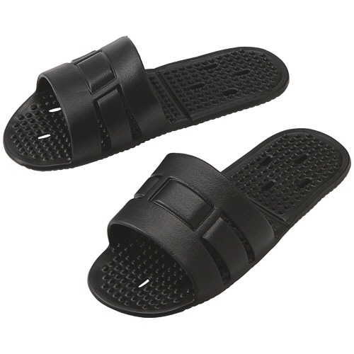 オカザキ　収納袋付携帯ＥＶＡサンダル　ブラック　２８ｃｍ　１足