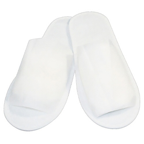 三和　使い捨て不織布スリッパ　個包装　特大　白　ＡＫ－０００３Ｗ　１パック（１０足）