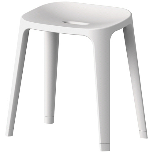 アスベル　バスチェア　ＥＸ４０　ホワイト　Ａ５３１９ＷＨ　１個