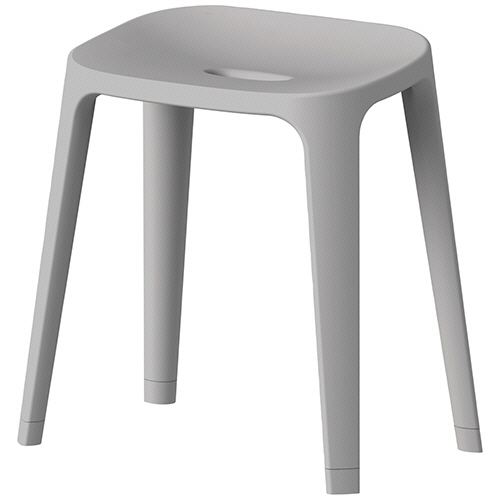 アスベル　バスチェア　ＥＸ４０　アッシュグレー　Ａ５３１９ＡＧ　１個