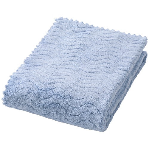 日繊商工　フワモコマルシェ　吸水美神　ヘアータオル　ブルー　ＦＭ８０１　Ｂ　１枚