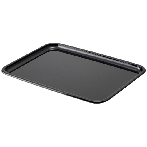 アサヒ興洋　抗菌ＡＢＳカラートレー　３６ｃｍ　ブラック　１枚