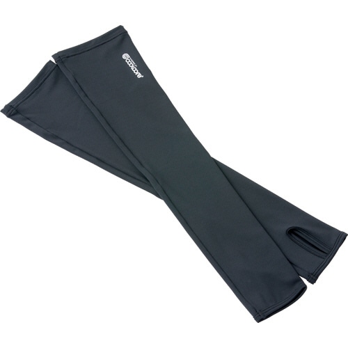 フットマーク クールコア アームカバー フリーサイズ ブラック 1双