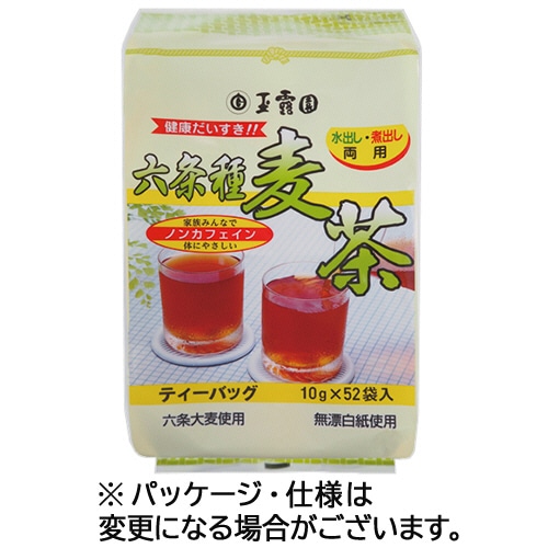 玉露園　六条種麦茶　徳用　１０ｇ／バッグ　１パック（５２バッグ）