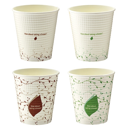 TANOSEE エンボスカップ IVY 210ml(7オンス) 1パック(50個)