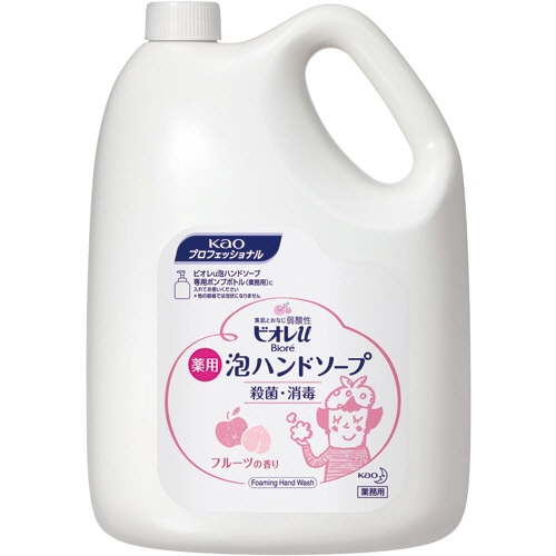 花王 ビオレu 薬用泡ハンドソープ フルーツの香り 業務用 4L 1本