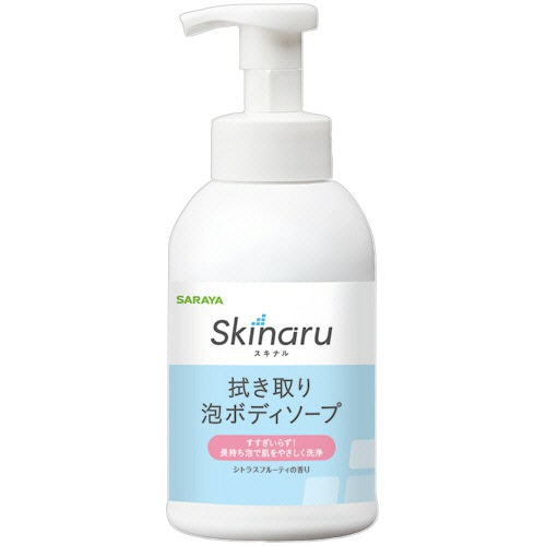 サラヤ　スキナル　拭き取り泡ボディソープ　５００ｍＬ　１本