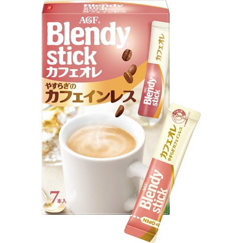 味の素AGF ブレンディ スティック カフェオレ やすらぎカフェインレス 10g 1箱(7本)