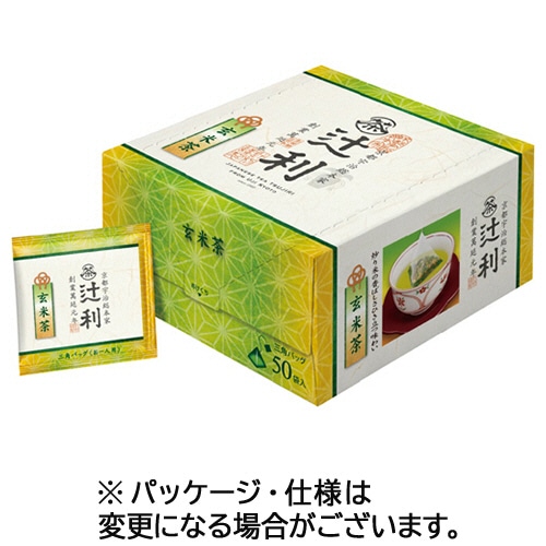片岡物産 辻利 三角バッグ 玄米茶 1箱(50バッグ)