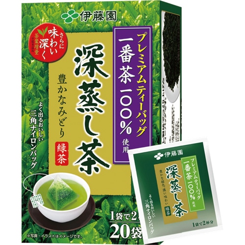 伊藤園 プレミアムティーバッグ 深蒸し茶 1箱(20バッグ)