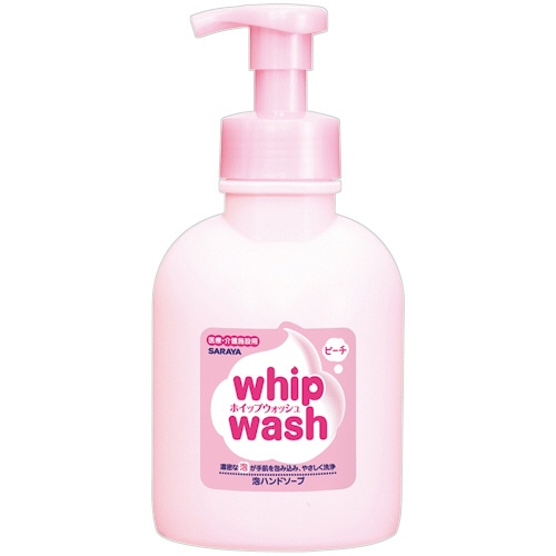 サラヤ　ホイップウォッシュ　ピーチ　５００ｍＬ　ポンプ付　１本