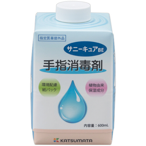 カツマタ　紙パック手指消毒剤　サニーキュア　ＢＥ　６００ｍＬ　１０１　１本